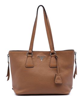 Vitello Phenix Side Zip Shopper Tote