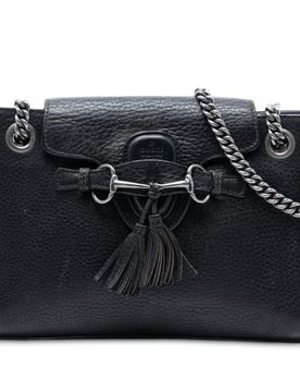 Small Calfskin Emily Shoulder Bag