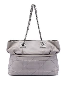 Lambskin Cannage Granville Chain Tote