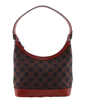 Gancini Canvas Shoulder Bag
