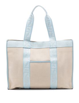 Zucca Trimmed Canvas Tote