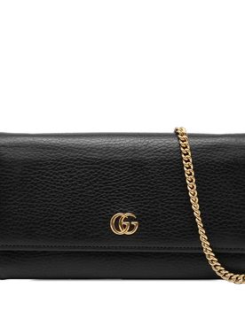 GG Marmont Leather Wallet on Chain