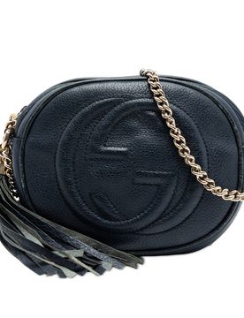 Mini Pebbled Calfskin Soho Chain Crossbody
