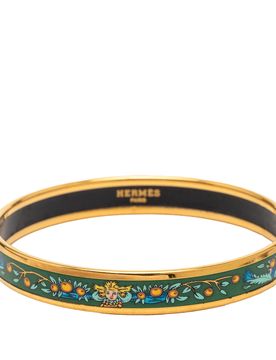 Narrow Enamel Fruits Cloisonne Bangle 65