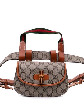 Mini GG Supreme Web Bamboo 1947 Belt Bag