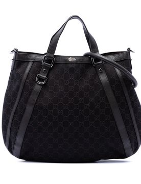 GG Denim Abbey D Ring Satchel