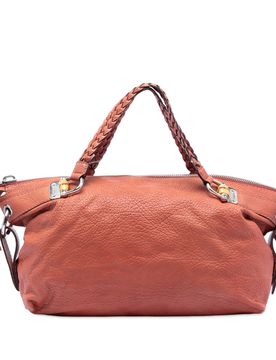 Medium Leather Bamboo Bar Tote