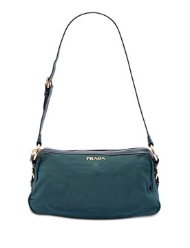 Tessuto Canapa Logo Shoulder Bag