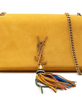 Medium Suede Monogram Kate Tassel Crossbody