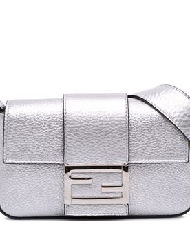 Leather Baguette Crossbody