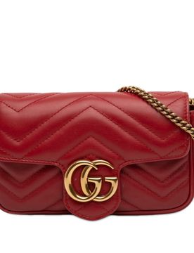 Mini GG Marmont Matelasse Leather Flap Crossbody