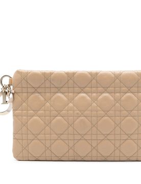 Coated Canvas Cannage Lady Panarea Clutch