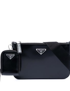 Spazzolato Leather Zip Top Crossbody