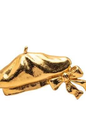 Gold Plated Beret Hat Brooch