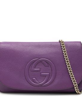 Medium Calfskin Soho Chain Flap Crossbody