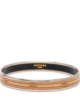 Narrow Enamel Intertwined Rope Bangle 62
