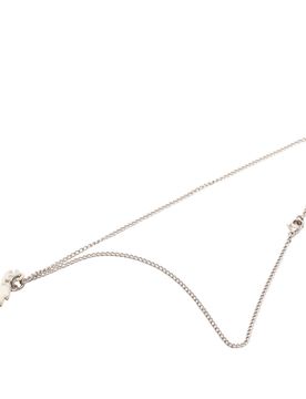 Silver Plated CC Christmas Tree Pendant Necklace