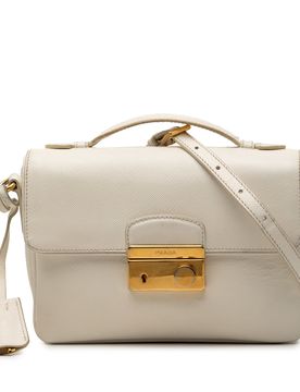Saffiano Sound Lock Satchel
