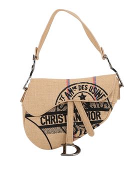 Jute Union Embroidered Saddle Bag