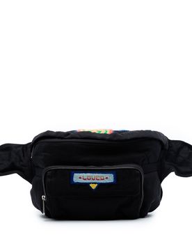 Nylon 80s Patch Convertible Belt Bag