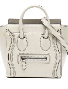Nano Leather Luggage Tote