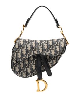 Mini Oblique Canvas Saddle Bag