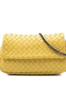 Mini Nappa Intrecciato Expandable Chain Flap Crossbody