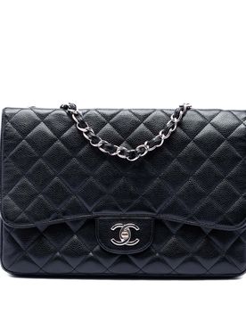 Jumbo Classic Caviar Single Flap