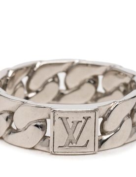 Brass Mosaic Chain Ring