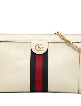 Small Calfskin Web Ophidia Chain Crossbody