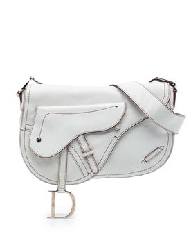 Leather Double Saddle Crossbody