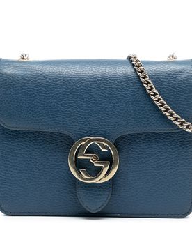 Small Dollar Calfskin Interlocking G Crossbody