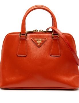 Small Saffiano Vernice Promenade Satchel