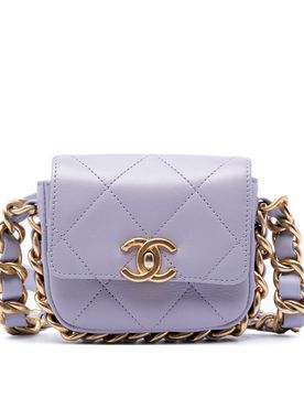 Mini Quilted Calfskin Framing Chain Flap