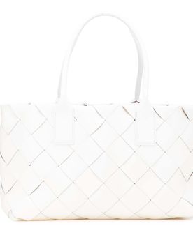 Small Lambskin Intrecciato Cabat Tote