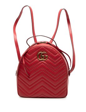 Small GG Marmont Matelasse Leather Backpack