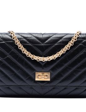 Reissue 2.55 Chevron Aged Calfskin Wallet on Chain