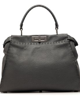 Medium Calfskin Peekaboo Iconic Satchel