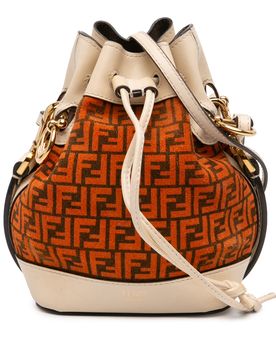 Mini Zucca Suede Mon Tresor Bucket Bag