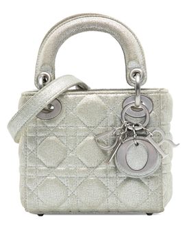 Micro Metallic Calfskin Cannage Lady