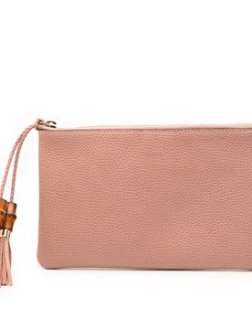 Calfskin Bamboo Clutch
