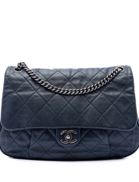 Quilted Calfskin Coco Pleats Flap