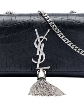 Small Embossed Kate Tassel Crossbody Bag