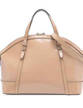 Large Microssima Patent Nice Dome Satchel