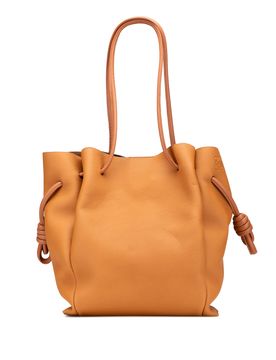 Medium Leather Flamenco Knot Tote