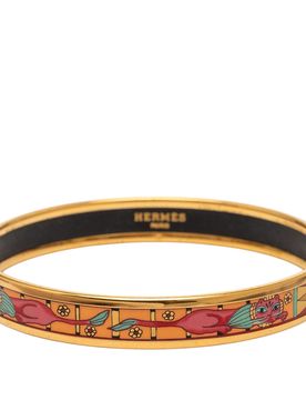 Narrow Animal Motif Enamel Bangle 62