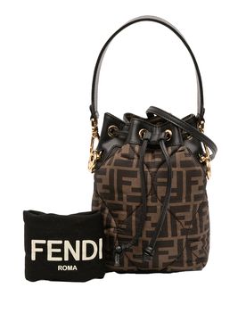 Mini Quilted Silk FF 1974 Mon Tresor Bucket Bag