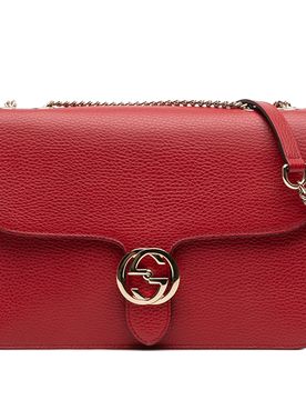 Medium Dollar Calfskin Interlocking G Crossbody