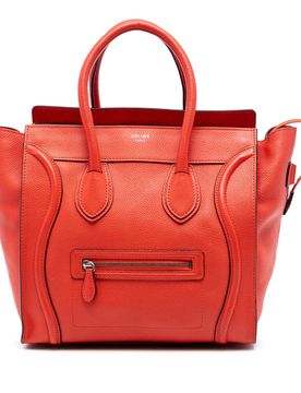 Mini Grained Calfskin Luggage Tote