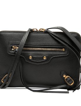 Pebbled Leather Neo Classic City Pouch Crossbody